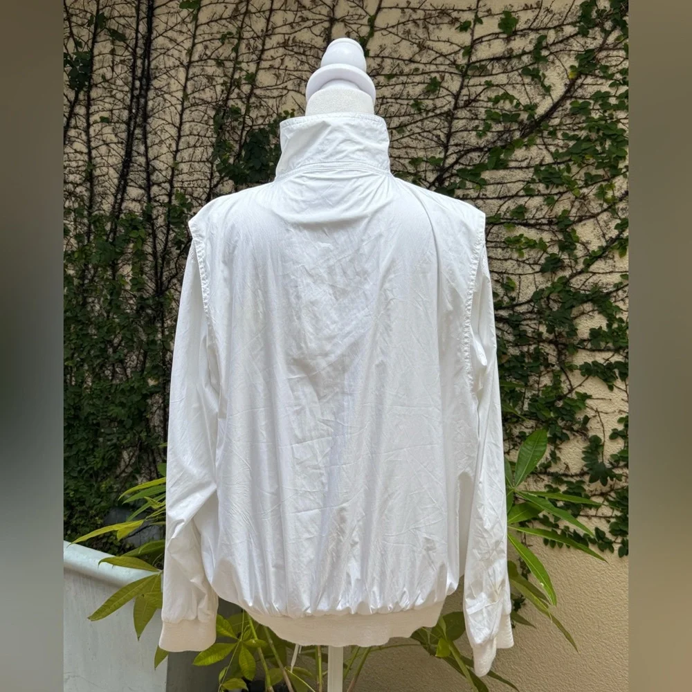 1990 Polo Ralph Lauren Ryder Cupwhite wind white sports bomber jacket - Picture 2 of 11